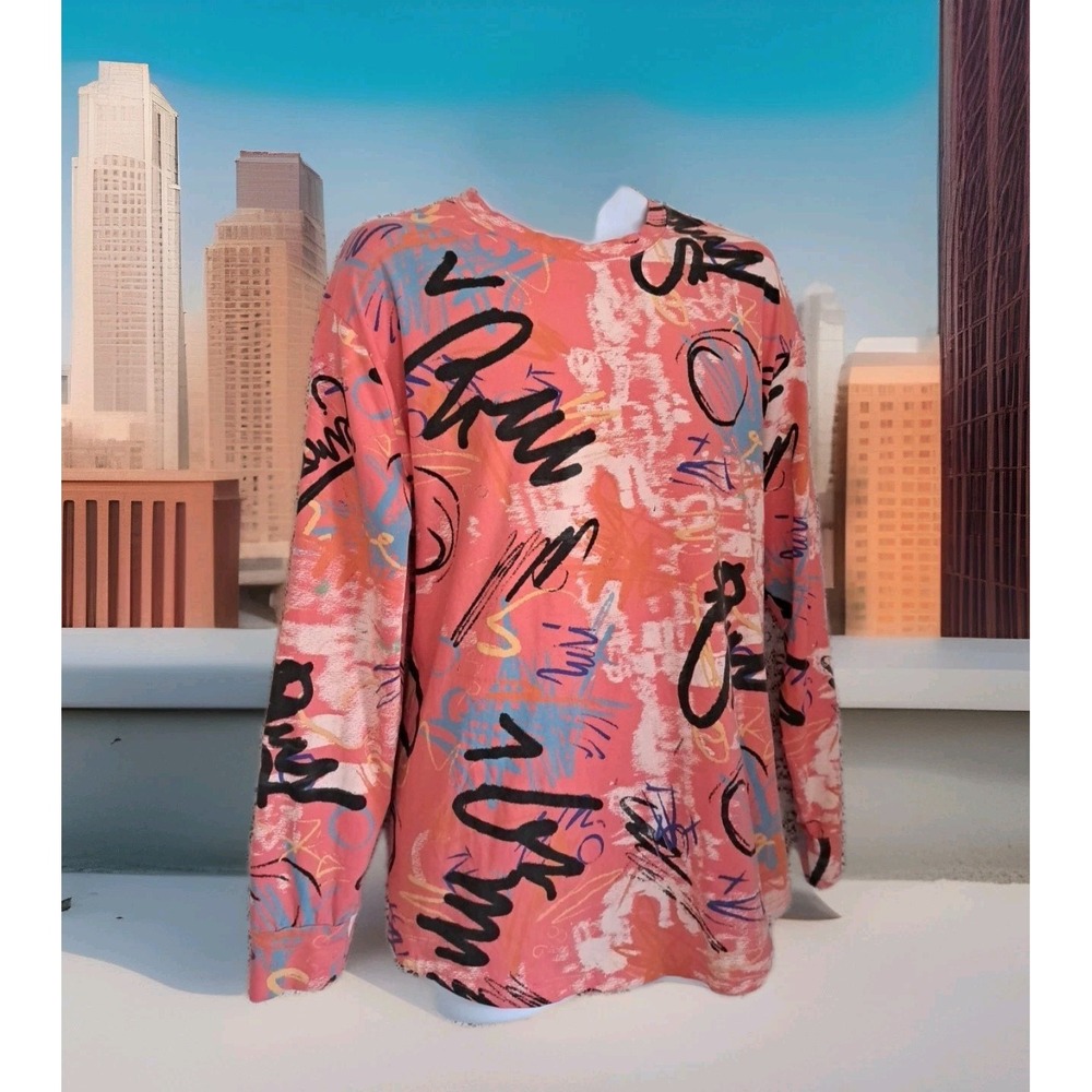 YININF Men's XXL T-shirt Graffiti Streetwear Multi Color All Over Print Stretch‎